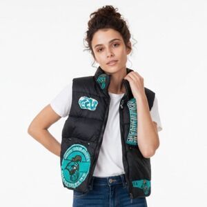 UPCYCLED CCU CHANTICLEERS Puffer Vest NEW Women’s Size Small-Medium